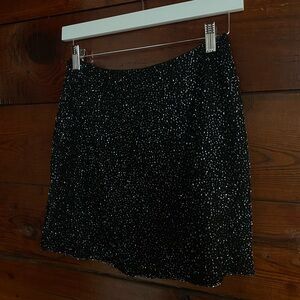 Mini vintage reworked sequin skirt